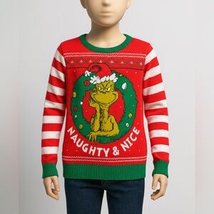 🎄 GRINCH Ugly Christmas Sweater – Naughty & Nice 🎄